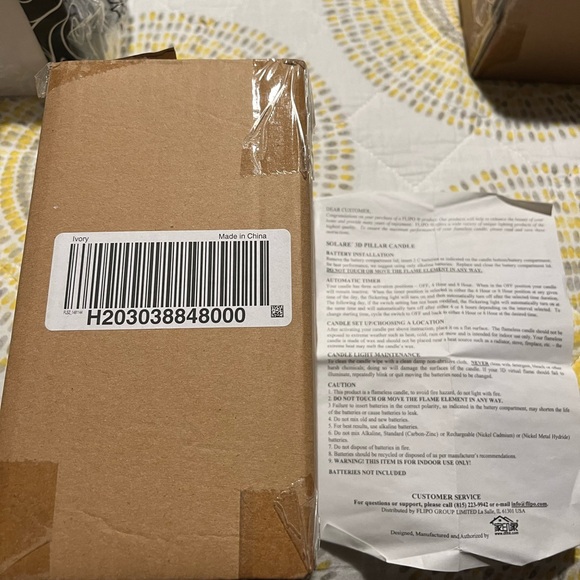 Solare pillar candle Ivory LED was flameless Brand new takes batteries has timer - Picture 3 of 6